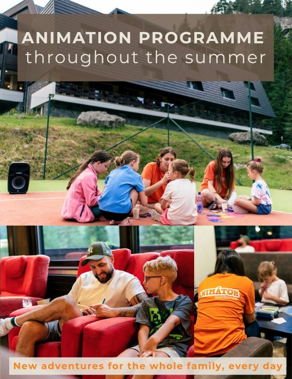 Animation programme all summer long - Wellness hotel Repiska