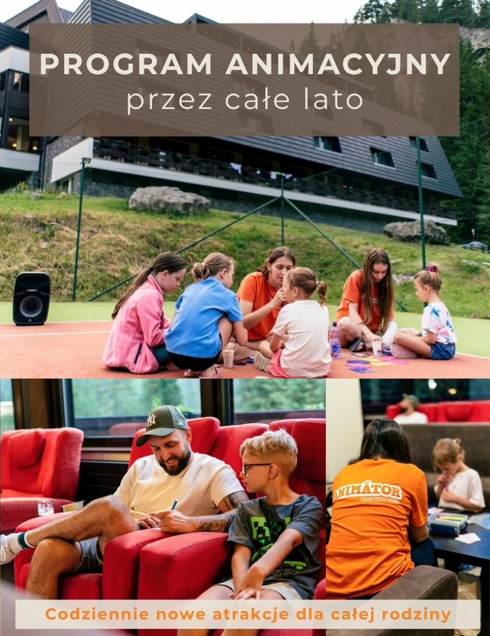 Program animacyjny przez całe lato - Wellness hotel Repiska