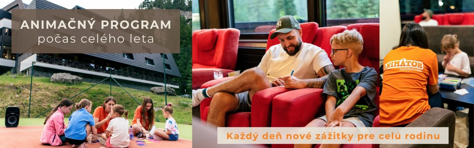 Animačný program počas celého leta - Wellness hotel Repiská